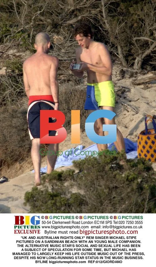 Michael Stipe Pictured on Sardinian Beach