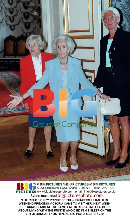 Prince Bertil & Princess Lilian with Princess Victoria