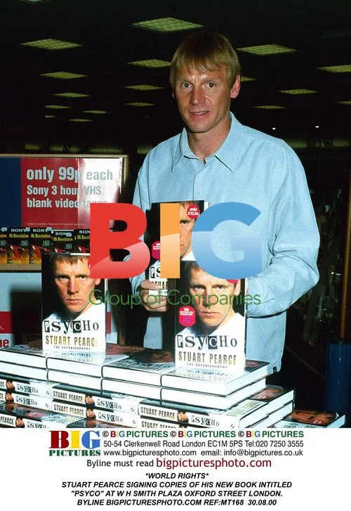 Stuart Pearce Signing Book at WH Smith