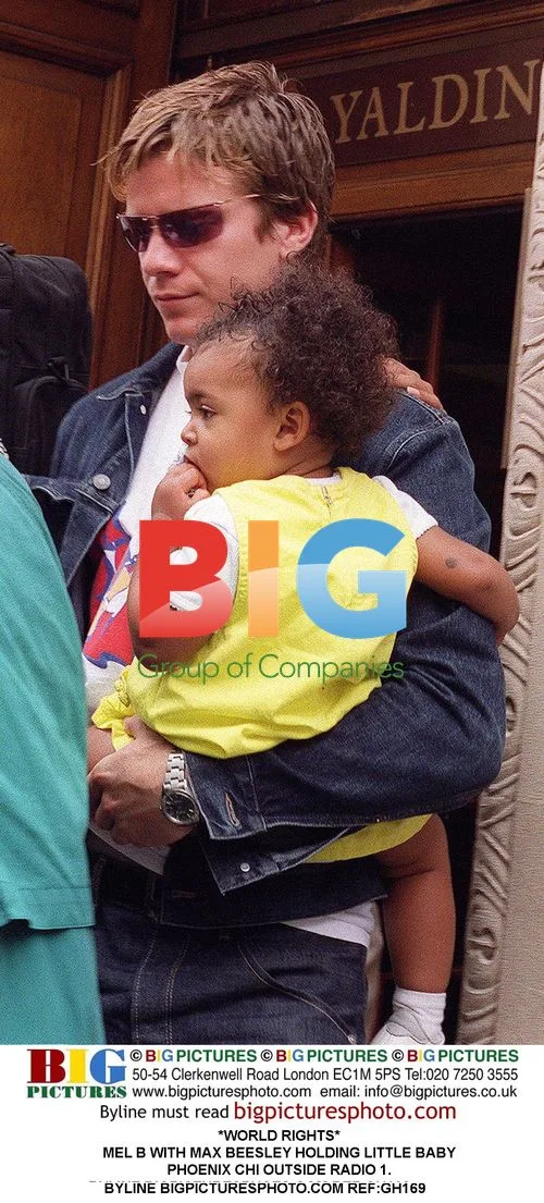 Mel B and Max Beesley with Baby Phoenix Chi
