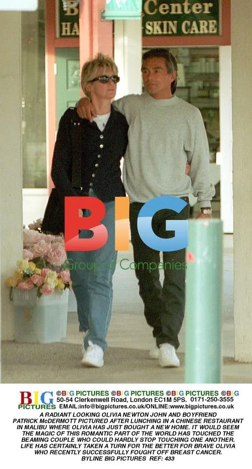 Olivia Newton-John and Boyfriend Lunch in Malibu