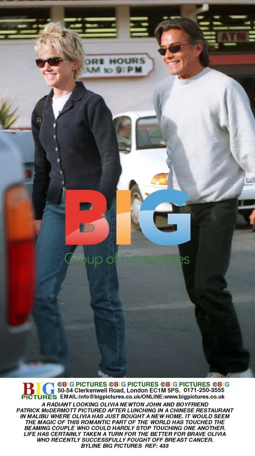 Olivia Newton-John and Patrick McDermott in Malibu