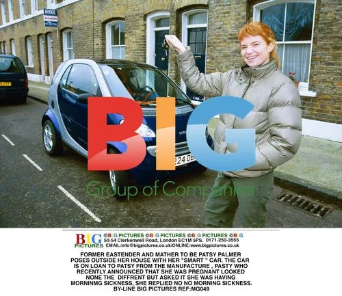 Patsy Palmer Poses with 'Smart' Car