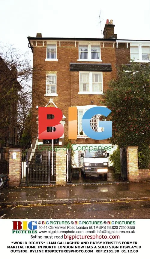 LIAM GALLAGHER AND PATSY KENSIT'S FORMER HOME IN NORTH LONDON