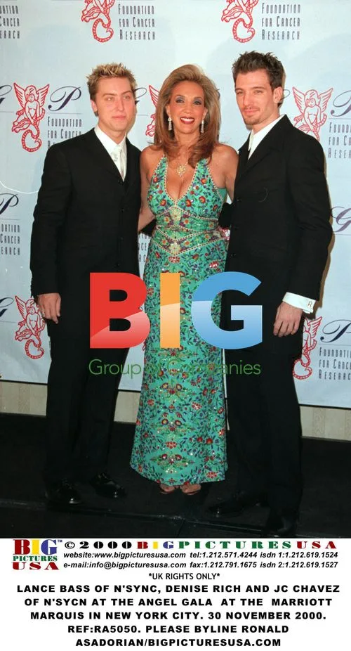 N'SYNC Members & Denise Rich at Angel Gala