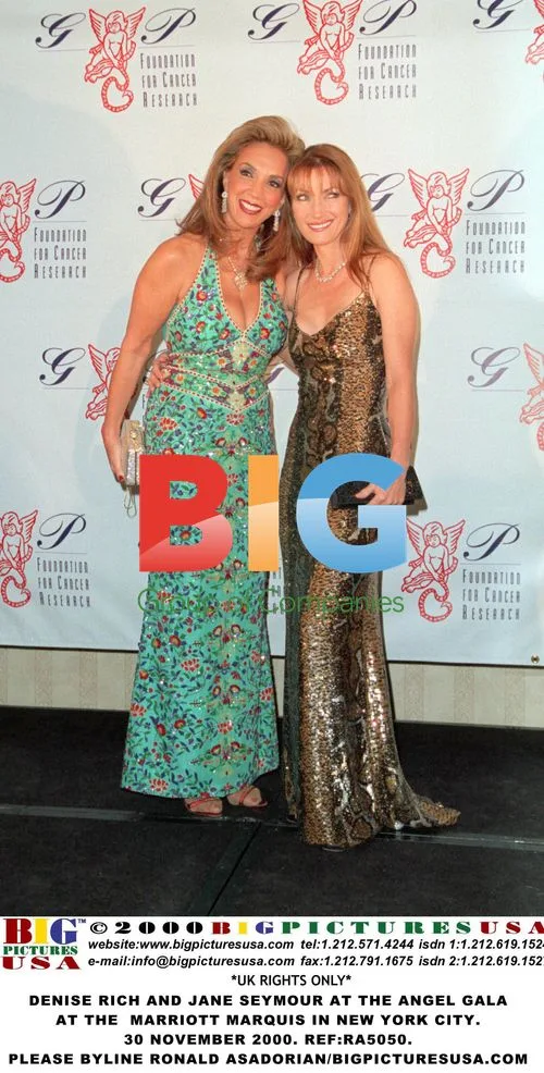Denise Rich and Jane Seymour at Angel Gala