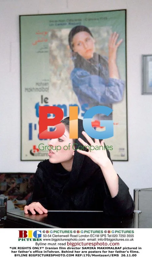 Iranian director Samira Makhmalbaf in her father's office