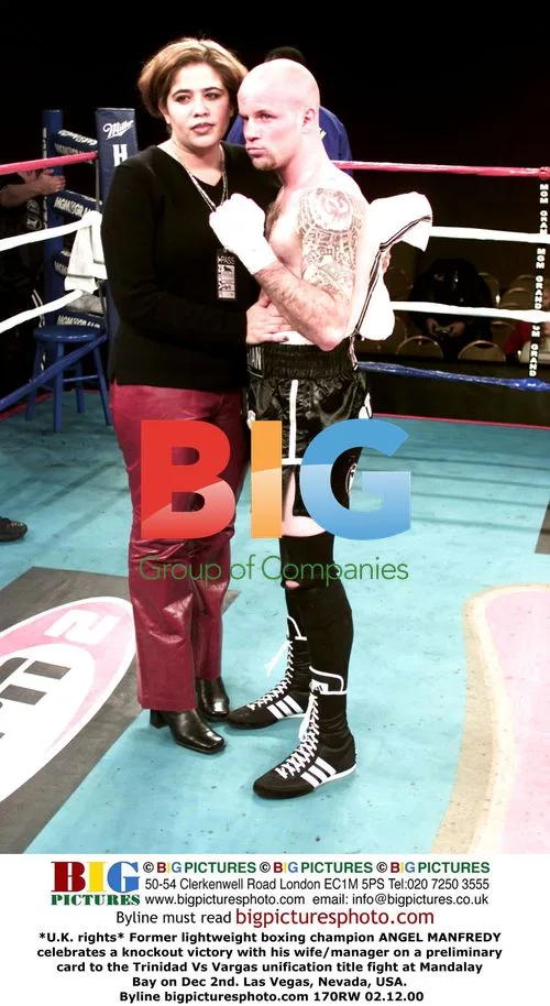 Angel Manfredy Celebrates Knockout Win