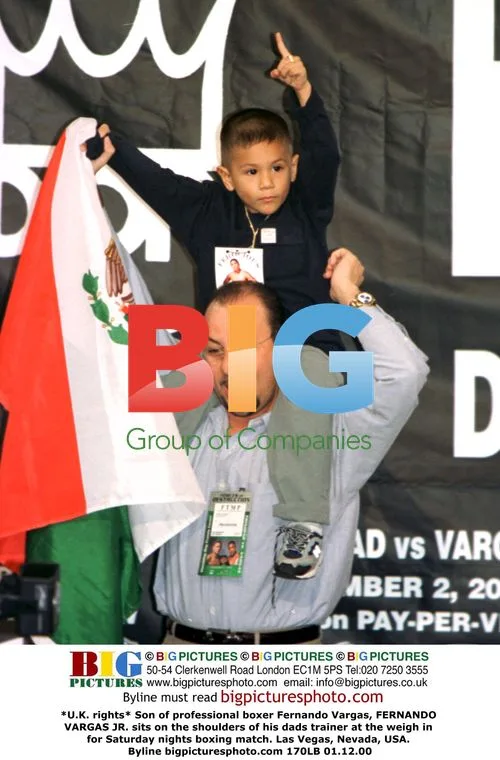 Fernando Vargas Jr. at weigh-in