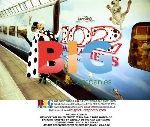 Disney's '102 Dalmatians' premiere at Waterloo Station