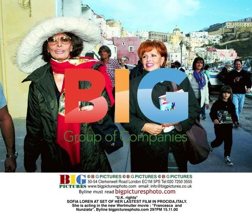 Sofia Loren on Set of Latest Film in Procida, Italy