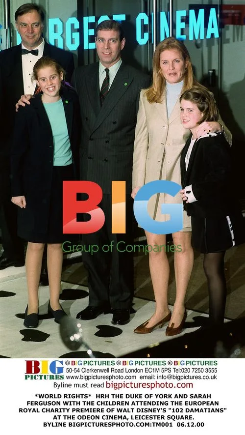 Duke of York and Sarah Ferguson at 102 Dalmatians Premiere