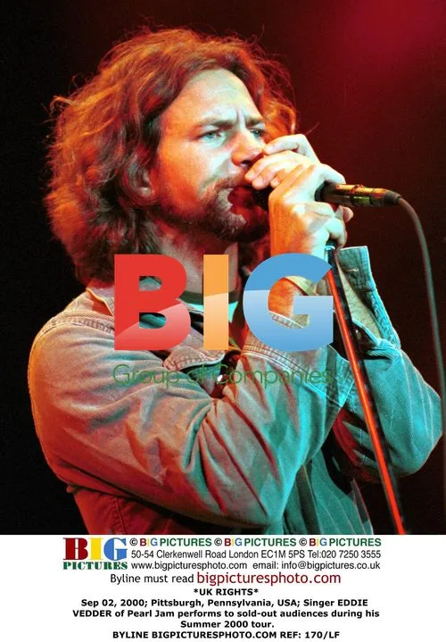 Eddie Vedder of Pearl Jam performs during summer tour