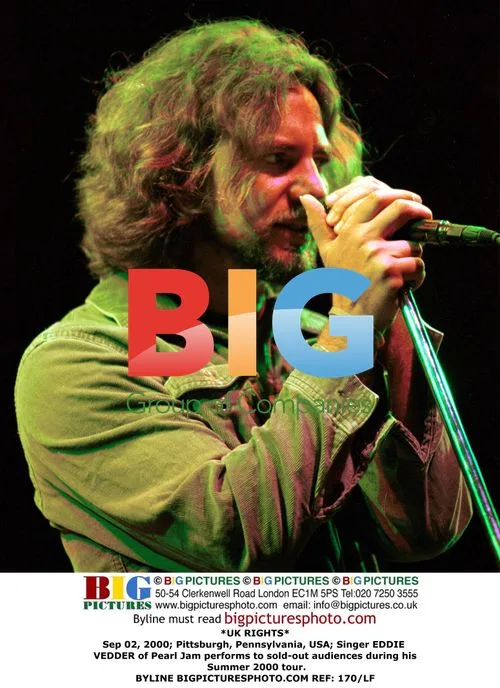 Eddie Vedder of Pearl Jam Performs on Tour