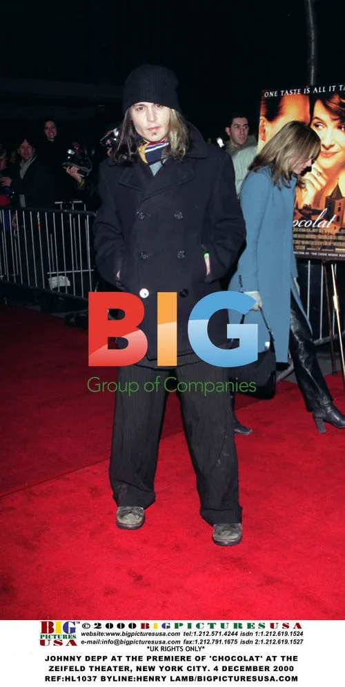 Johnny Depp at 'Chocolat' Premiere