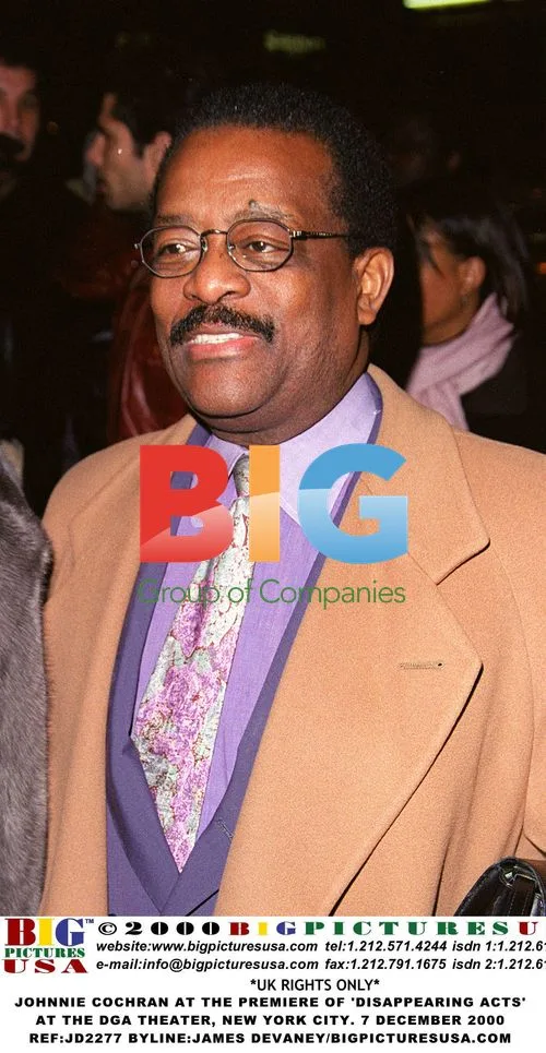 Johnnie Cochran at 'Disappearing Acts' Premiere