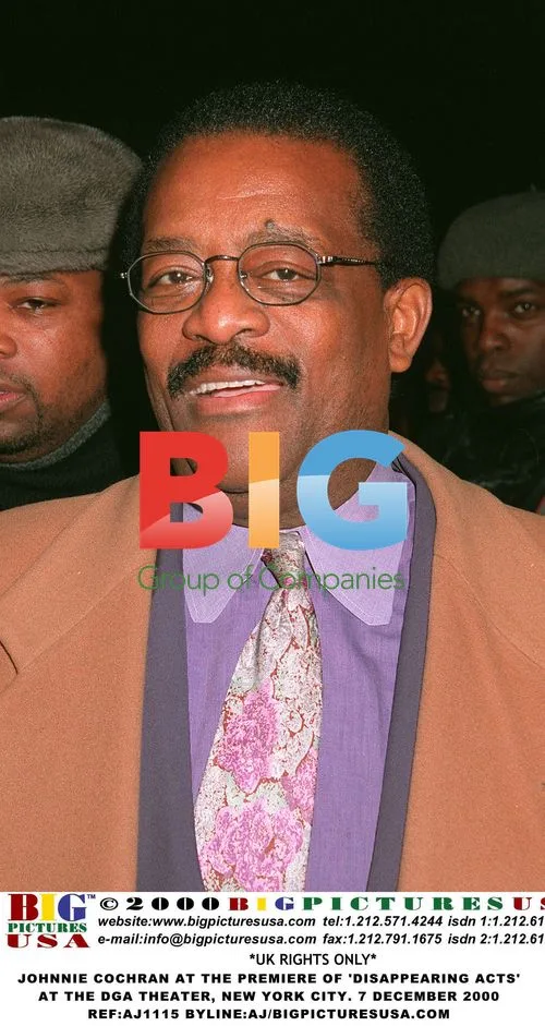Johnnie Cochran at 'Disappearing Acts' Premiere