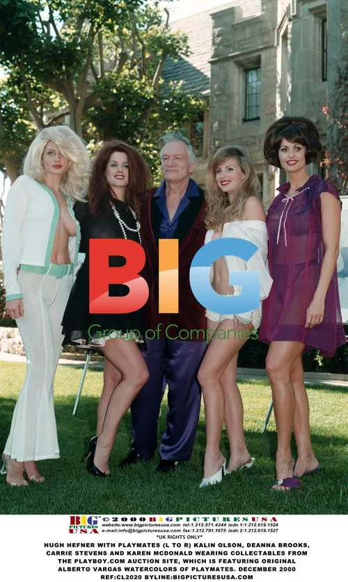 Hugh Hefner with Playmates