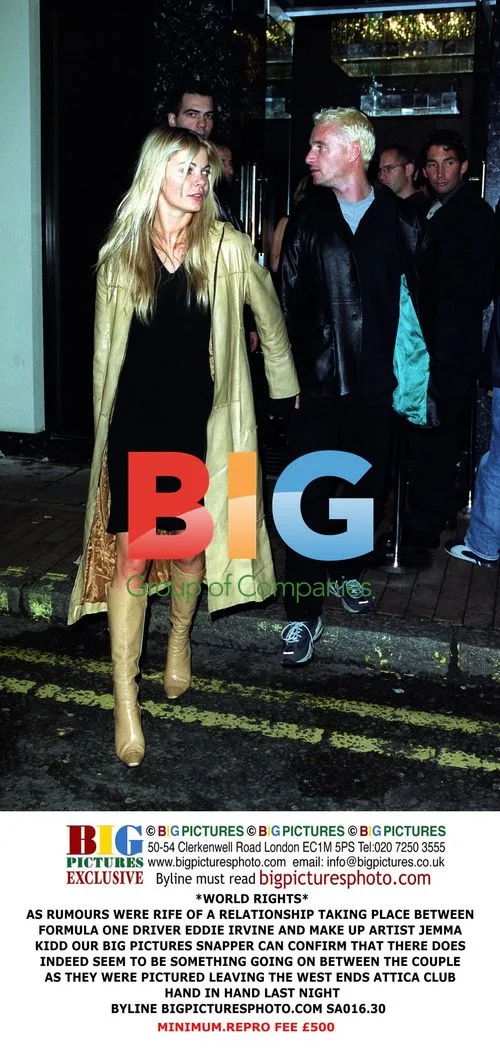 Eddie Irvine and Jemma Kidd Spotted Leaving Club