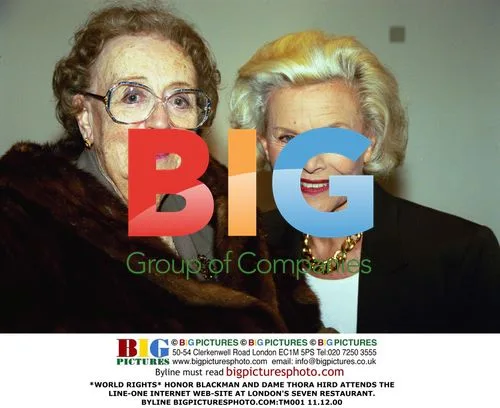 Honor Blackman and Thora Hird at LINE ONE website launch