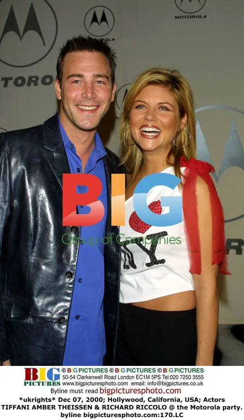 Tiffani Amber Thiessen & Richard Riccolo at Motorola party