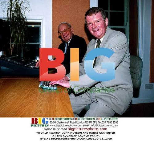 John Motson and Harry Carpenter at Aquariam Launch