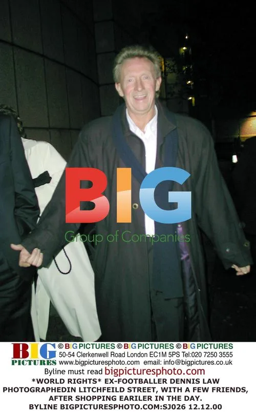 Dennis Law photographed in Litchfield Street