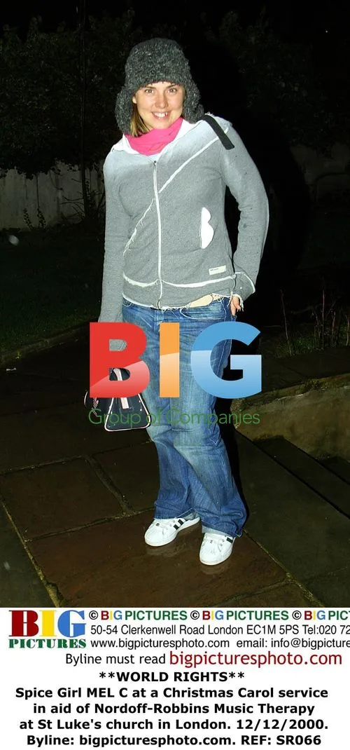 Mel C at Christmas Carol service in London