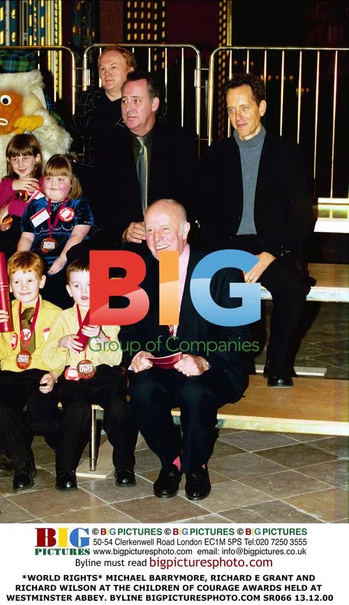 MICHAEL BARRYMORE, RICHARD E GRANT AND RICHARD WILSON