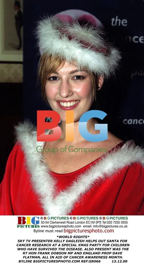 TV Presenter Helps Santa at Cancer Party