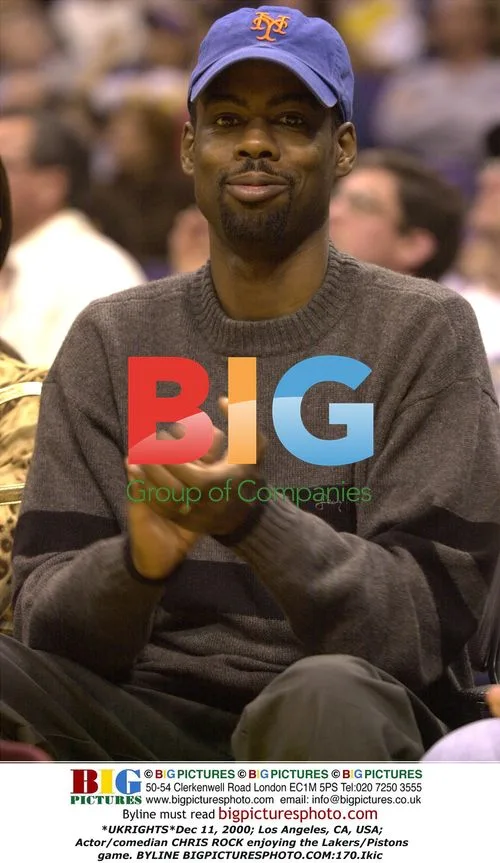 Chris Rock at Lakers/Pistons game