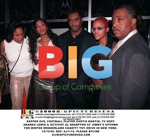 Eve, Curtis Martin, Ananda Lewis & Al Sharpton at Winter Wonderland Toy Drive