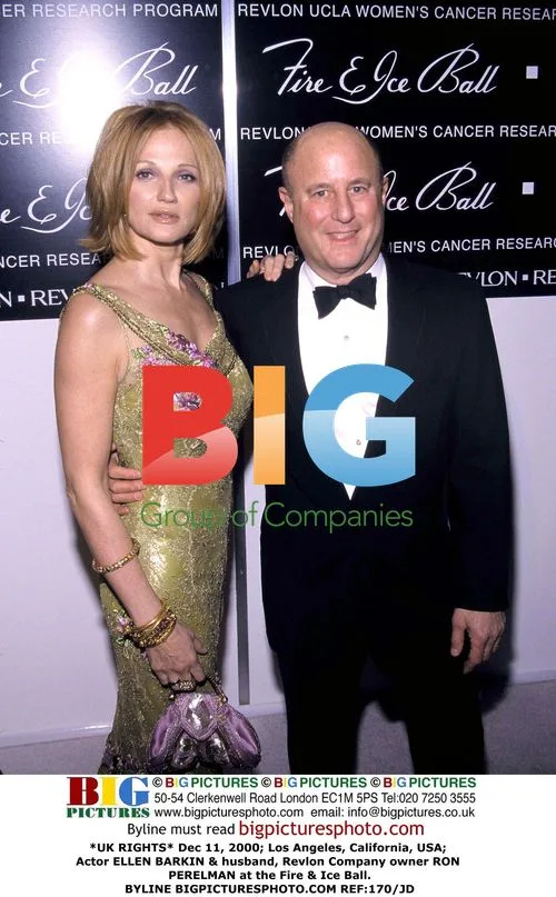 Ellen Barkin & Ron Perelman at Fire & Ice Ball