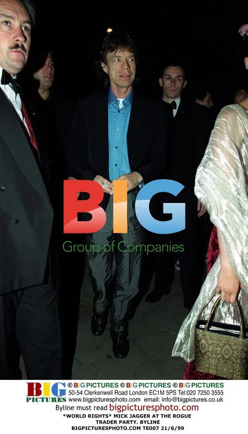 Mick Jagger at Rogue Trader Party