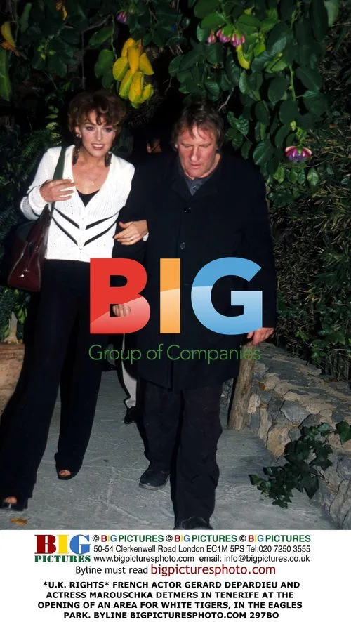 Gerard Depardieu and Marouschka Detmers at White Tigers Opening