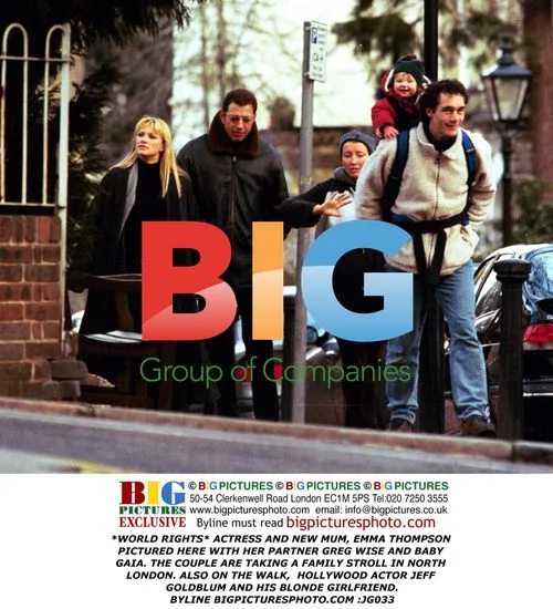 Emma Thompson, Greg Wise, and Jeff Goldblum spotted on family walk