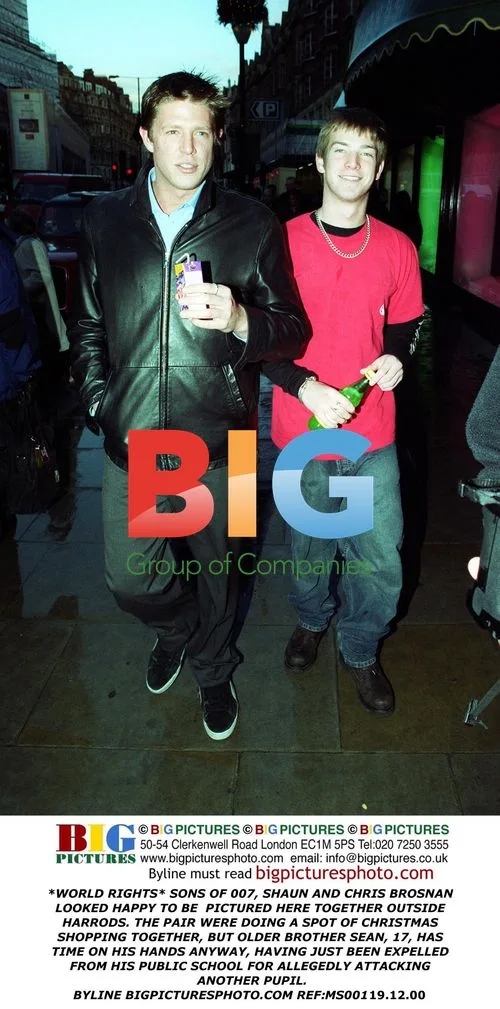 Brosnan Brothers Spotted Shopping at Harrods