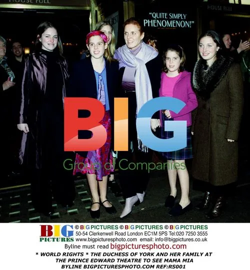 Duchess of York and Family at Mamma Mia