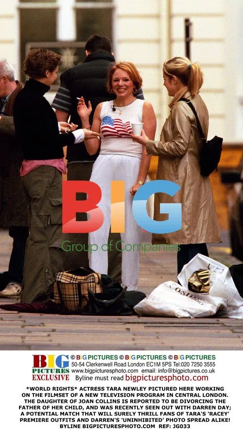 Tara Newley on TV Filmset in London