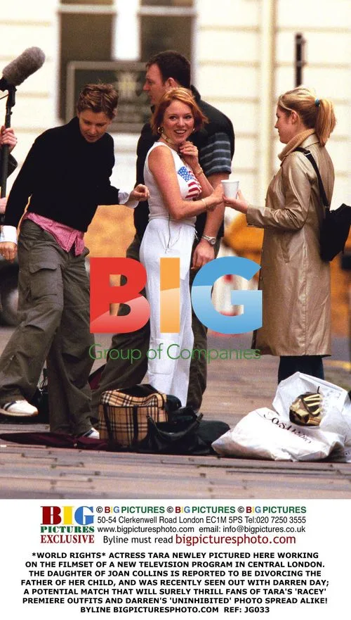 Tara Newley on TV Filmset