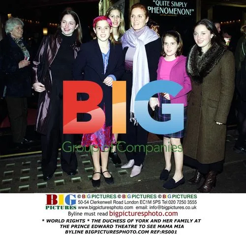Duchess of York & Family at Mamma Mia