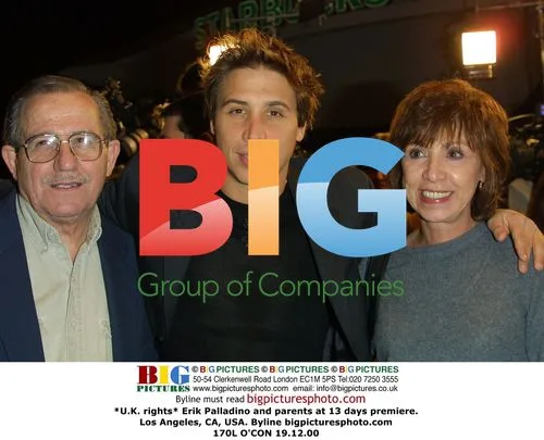 Erik Palladino and parents at 13 days premiere