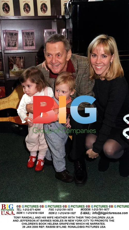 Tony Randall with Family at Book Signing