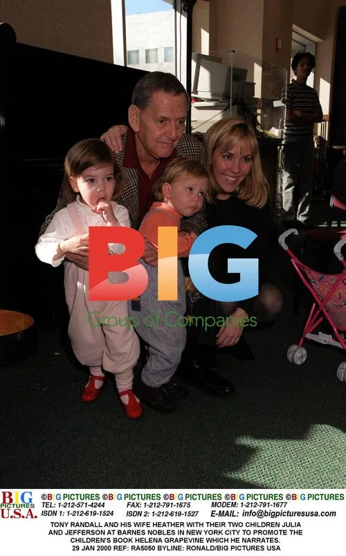 Tony Randall with Family at Book Signing