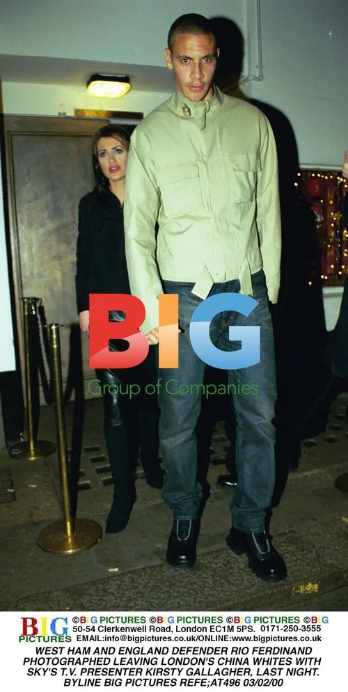 Rio Ferdinand and Kirsty Gallagher Spotted Leaving China Whites
