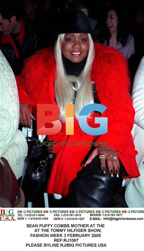 Sean Puffy Coombs' mother at Tommy Hilfiger show