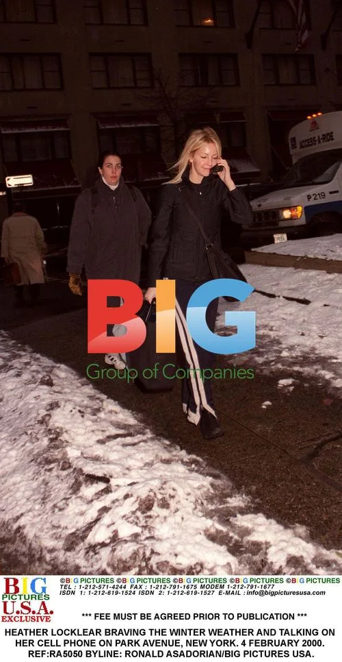 Heather Locklear braving winter on Park Ave
