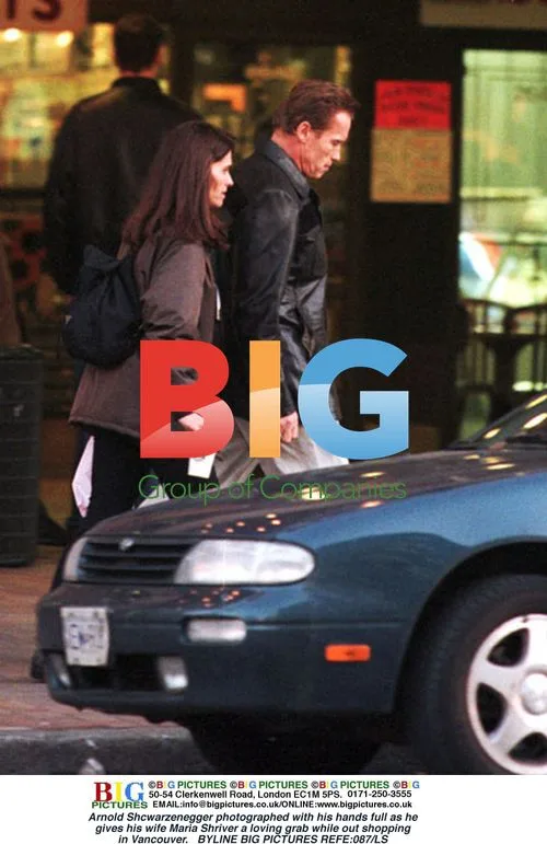 Arnold Schwarzenegger with wife Maria Shriver in Vancouver