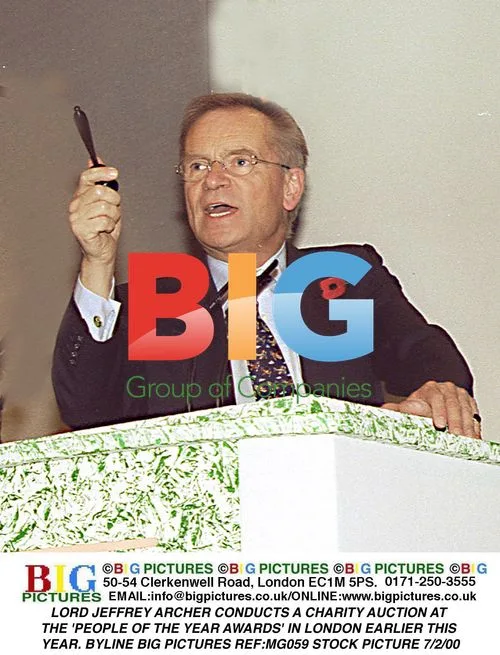 LORD JEFFREY ARCHER Conducts Charity Auction