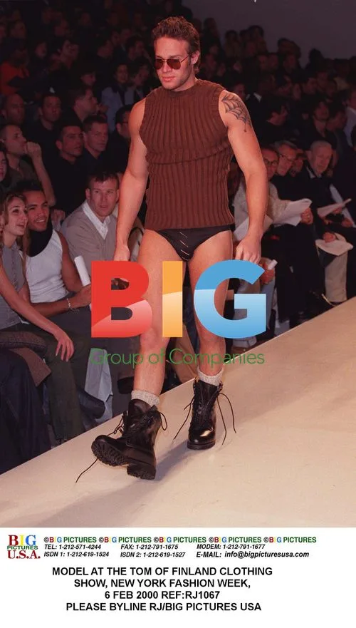 Model at Tom of Finland Fashion Show